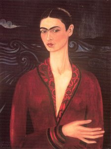 Self-portrait in a Velvet Dress